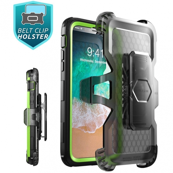 i-Blason Apple iPhone X Armorbox Kickstand Bumper Klf- Green