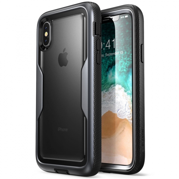 i-Blason Apple iPhone X Magma Serisi Bumper Klf-Black