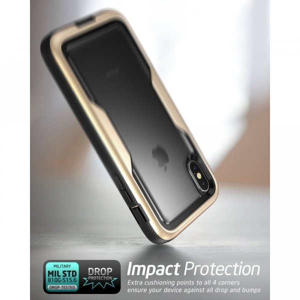 i-Blason Apple iPhone X Magma Serisi Bumper Klf-Gold