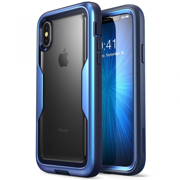 i-Blason Apple iPhone XS / X Magma Serisi Bumper Klf-Metallic Blue