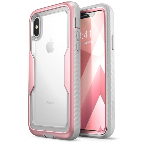 i-Blason Apple iPhone XS / X Magma Serisi Bumper Klf-Rose Gold