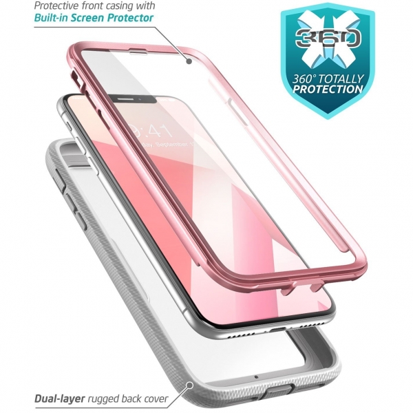 i-Blason Apple iPhone X Magma Serisi Bumper Klf-Rose Gold