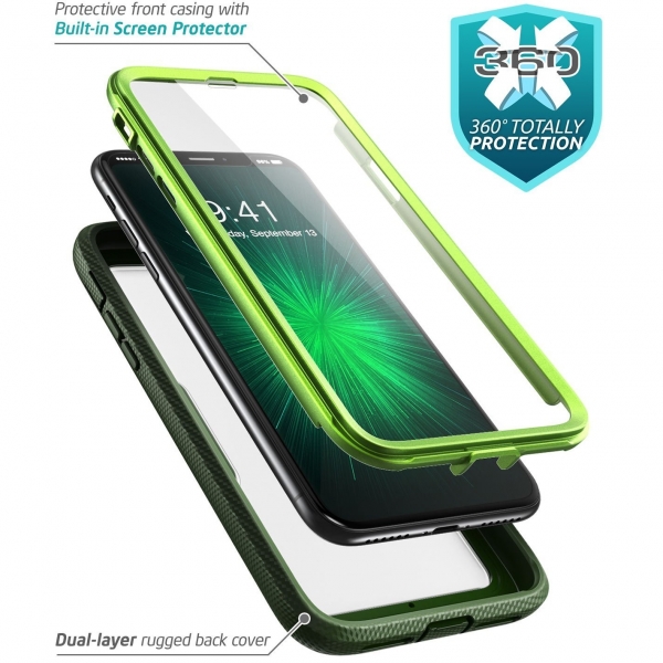 i-Blason Apple iPhone XS / X Magma Serisi Bumper Klf-Metallic Green