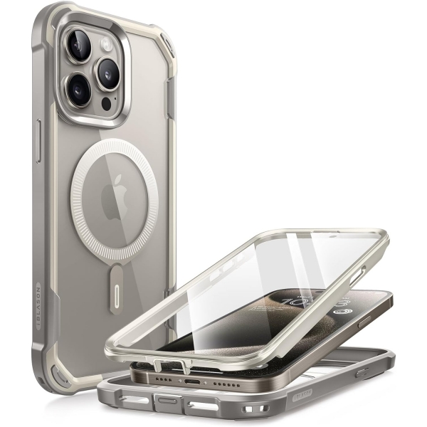 i-Blason Ares Serisi Apple iPhone 15 Pro Klf-Gray