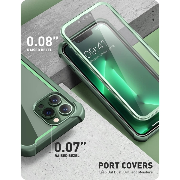 i-Blason Ares Serisi iPhone 13 Pro Klf-Green