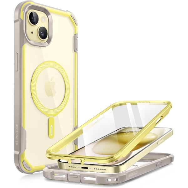 i-Blason Ares Serisi Apple iPhone 15 Klf-Yellow