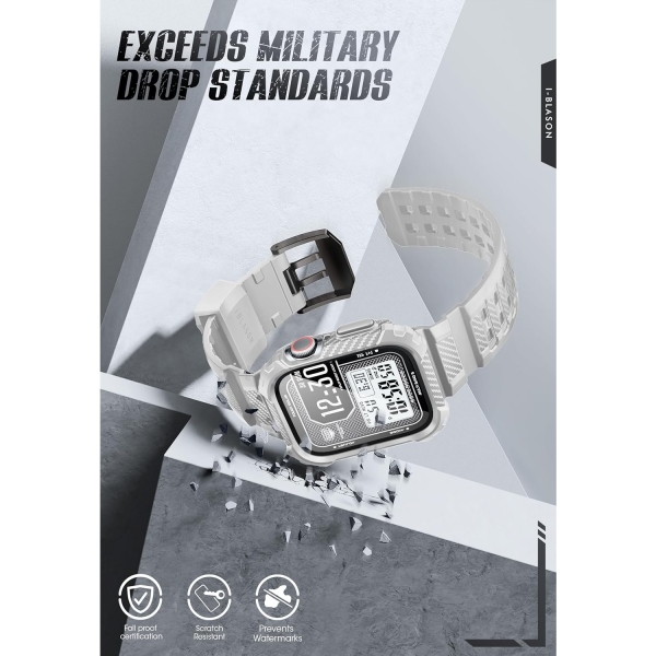 i-Blason Armorbox Apple Watch 9 45mm Bumper Klf-White