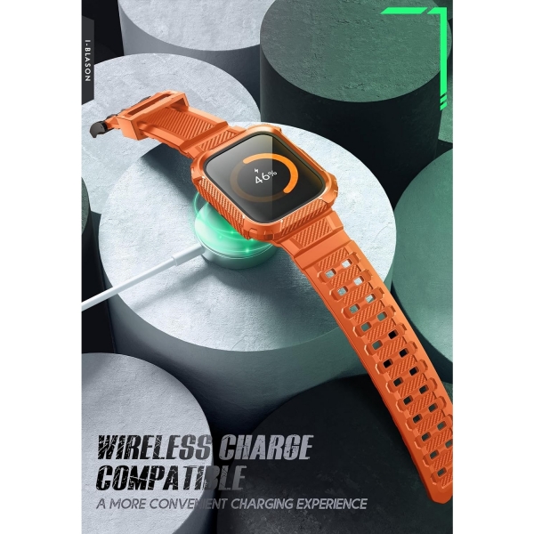 i-Blason Armorbox Apple Watch 9 Ekran Koruyucu (45mm)(2 Adet)-Orange