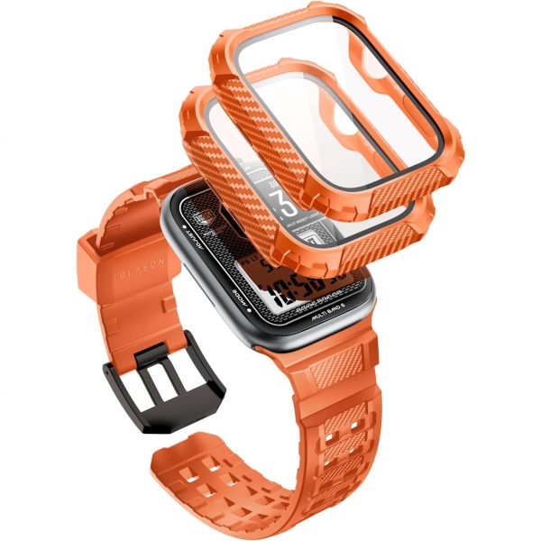 i-Blason Armorbox Apple Watch 9 Ekran Koruyucu (45mm)(2 Adet)-Orange