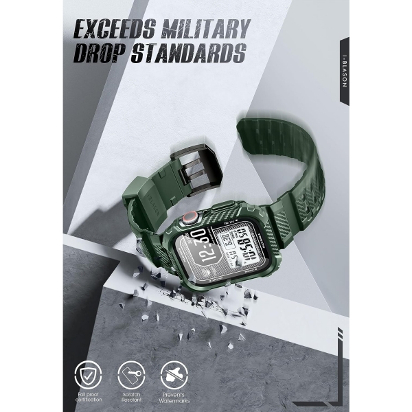 i-Blason Armorbox Apple Watch 9 45mm Bumper Klf-Dark Green