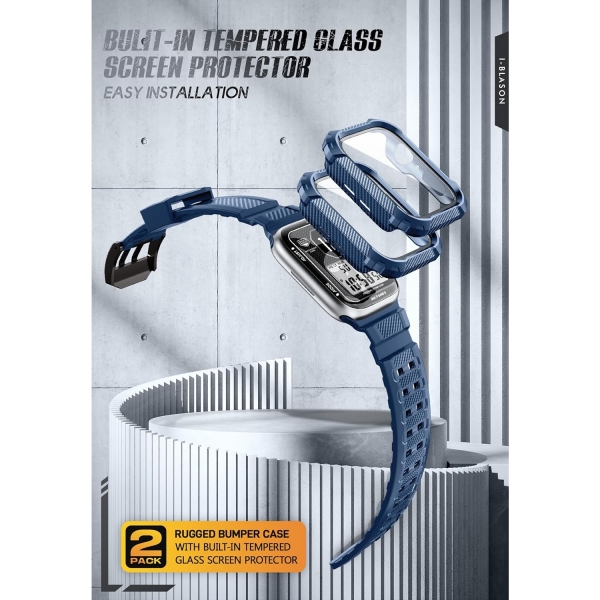 i-Blason Armorbox Apple Watch 9 45mm Bumper Klf-Dark Blue
