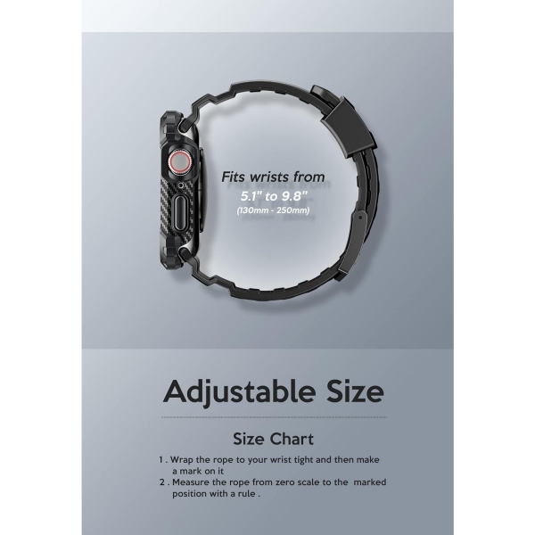 i-Blason Armorbox Apple Watch 9 45mm Bumper Klf-Black