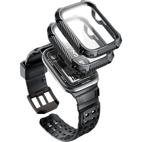 i-Blason Armorbox Apple Watch 9 45mm Bumper Klf-Black