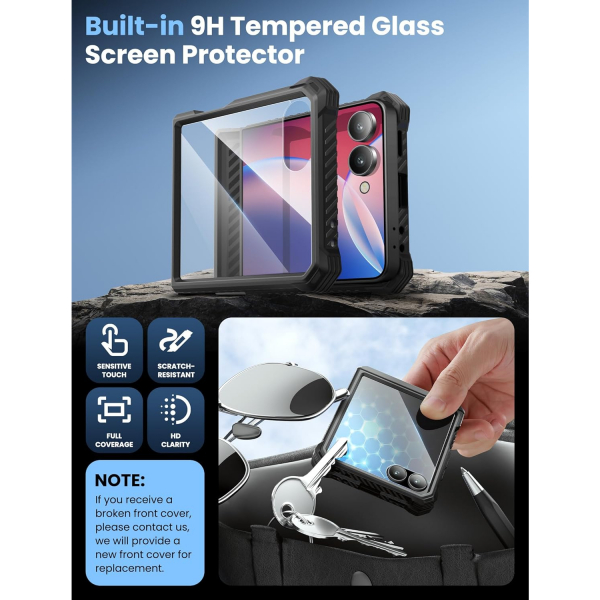 i-Blason Samsung Galaxy Z Flip 7 Armorbox Klf-Black 