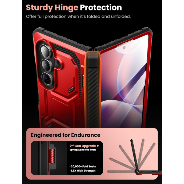 i-Blason Samsung Galaxy Z Fold 7 Armorbox Klf-Red