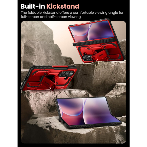 i-Blason Samsung Galaxy Z Fold 7 Armorbox Klf-Red