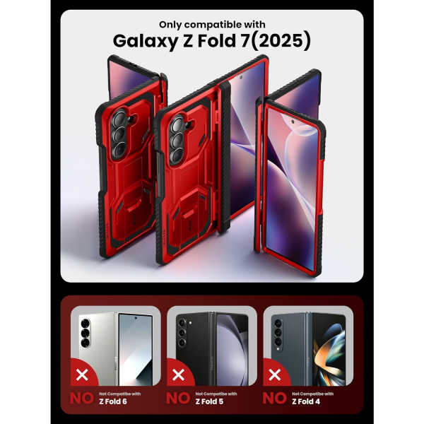 i-Blason Samsung Galaxy Z Fold 7 Armorbox Klf-Red