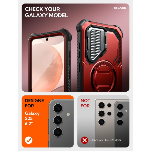 i-Blason Samsung Galaxy S25 Armorbox Klf-Ruddy