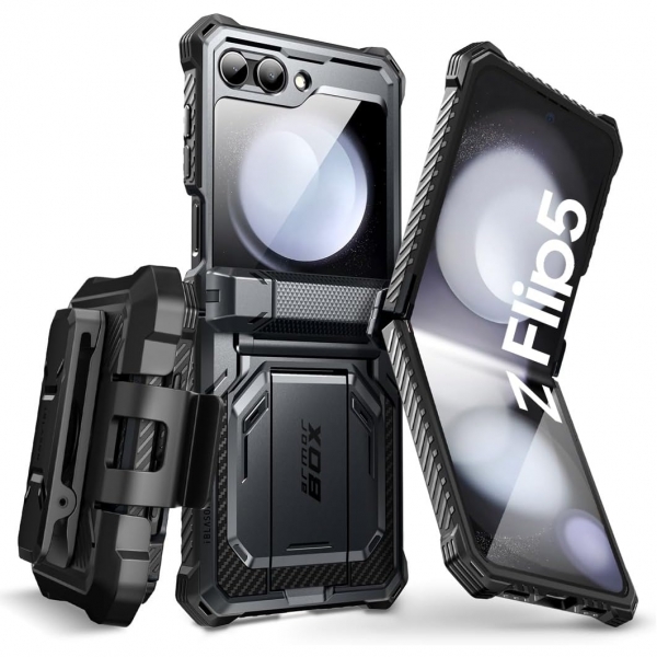 i-Blason Armorbox Serisi Samsung Galaxy Z Flip 5 Klf-Black