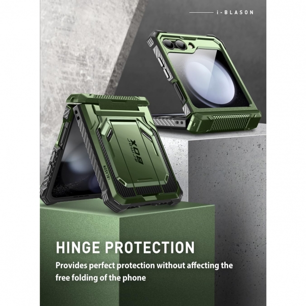 i-Blason Armorbox Serisi Samsung Galaxy Z Flip 5 Klf-Dark Green