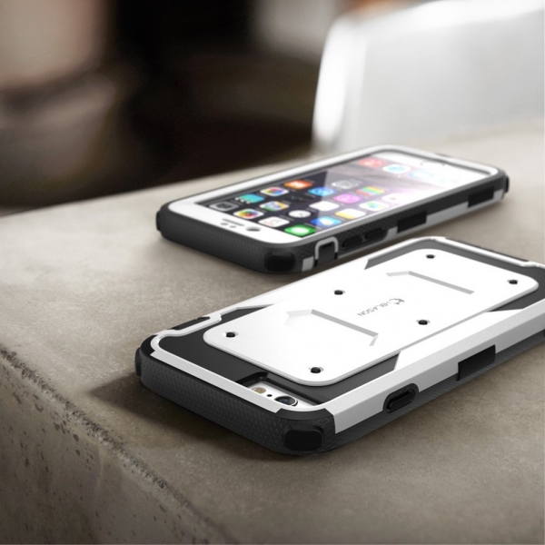 i-Blason iPhone 6 Plus Heavy Duty Klf (Ekran Koruyucu Dahildir)-White