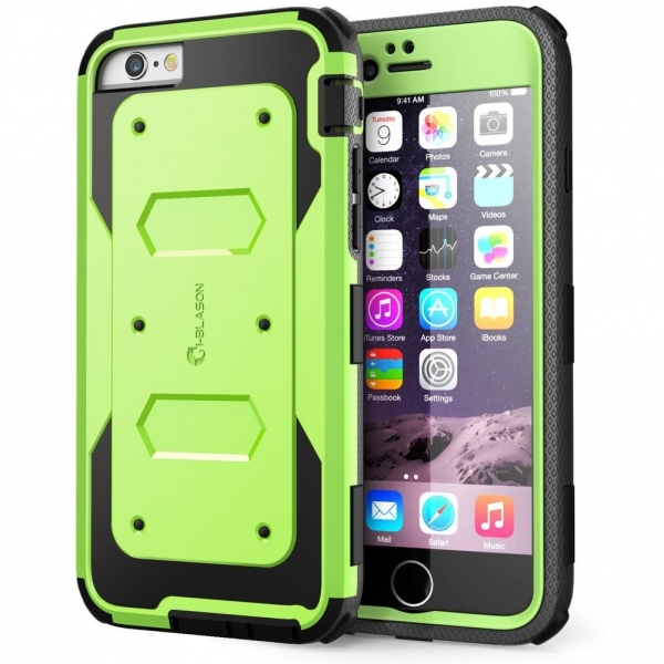 i-Blason iPhone 6 Plus Heavy Duty Klf (Ekran Koruyucu Dahildir)-Green