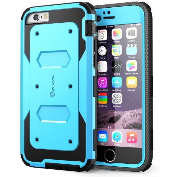 i-Blason iPhone 6 Plus Heavy Duty Klf (Ekran Koruyucu Dahildir)-Blue