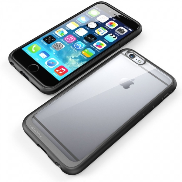 i-Blason iPhone 6 / 6S Halo Serisi Hybrid Bumper effaf Klf-Black