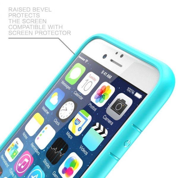 i-Blason iPhone 6 / 6S Halo Serisi Hybrid Bumper effaf Klf-Blue