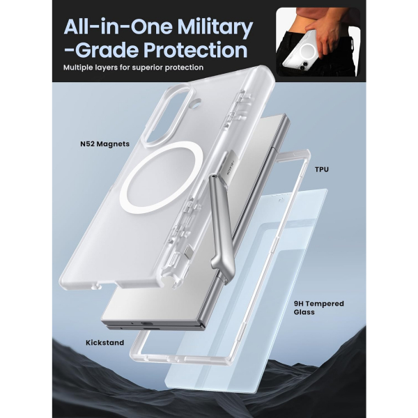 i-Blason Samsung Galaxy Z Fold 7 Cosmo Klf-Clear 