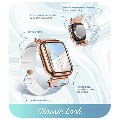 i-Blason Cosmo Luxe Serisi Apple Watch 7 Kay (45mm)-Ocean