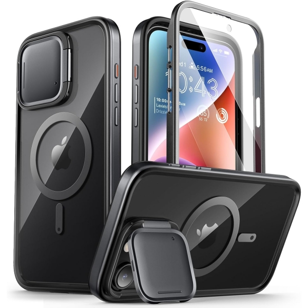 i-Blason Shield Serisi Apple iPhone 15 Pro Max Klf-Black