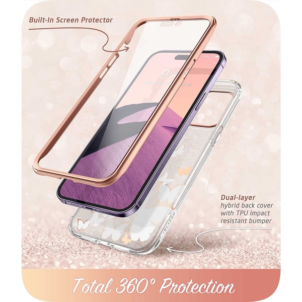 i-Blason Cosmo Serisi iPhone 14 Pro Klf-PinkFly