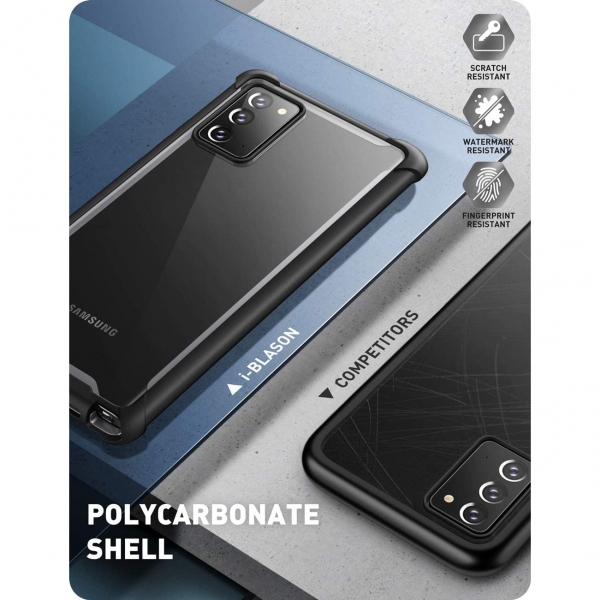 i-Blason Galaxy Note 20 Ares Clear Serisi Klf (2020) -Siyah