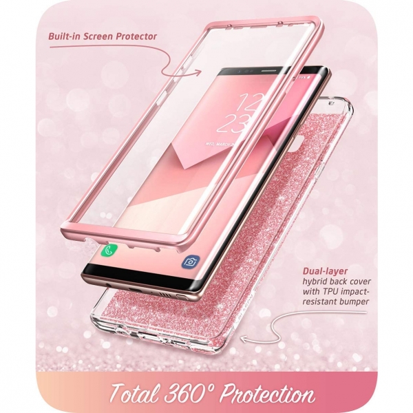 i-Blason Galaxy Note 9 Cosmo Glitter effaf Klf-Pink