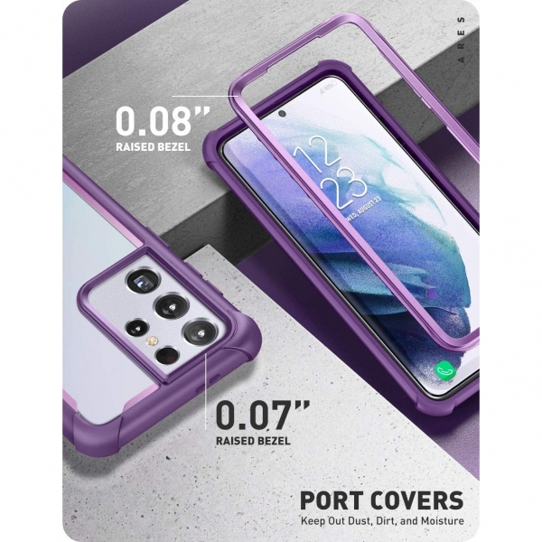 i-Blason Galaxy S21 Ultra Ares Serisi Klf-Purple