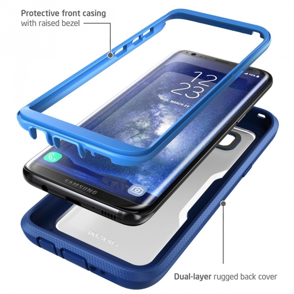 i-Blason Galaxy S8 Armorbox Full Body Bumper Klf-Blue