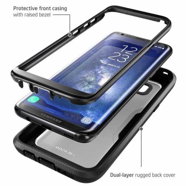 i-Blason Galaxy S8 Armorbox Full Body Bumper Klf-Black