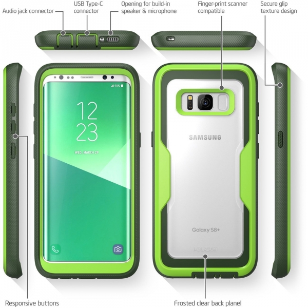 i-Blason Galaxy S8 Plus Armorbox Full Body Klf-Green