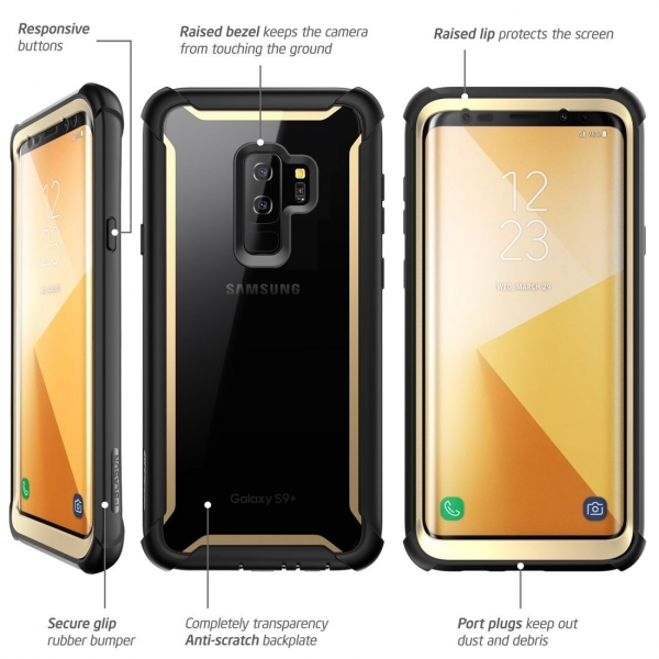 i-Blason Galaxy S9 Plus Ares Rugged Bumper Klf-Gold