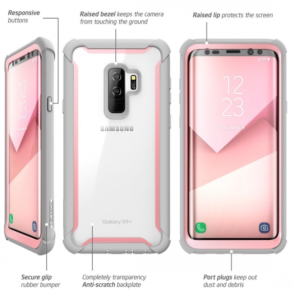 i-Blason Galaxy S9 Plus Ares Rugged Bumper Klf-Pink