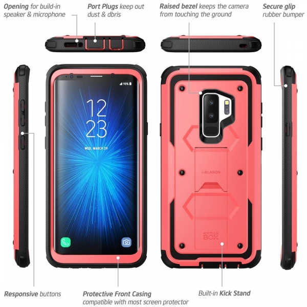 i-Blason Galaxy S9 Plus Armorbox Stand Klf-Pink