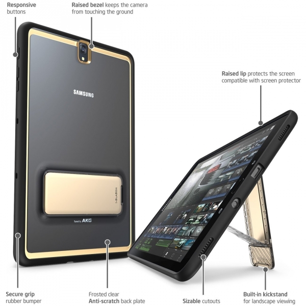 i-Blason Galaxy Tab S3 Halo Serisi Klf (9.7 in)-Gold