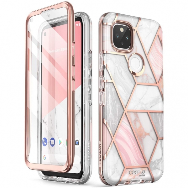 i-Blason Google Pixel 5 Cosmo Serisi Klf-Marble