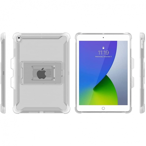i-Blason Halo Serisi Apple iPad Kalem Blmeli Klf (10.2 in)-Clear