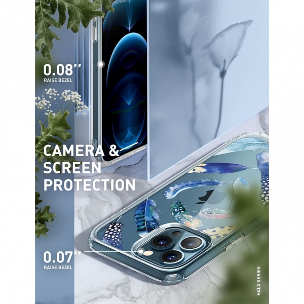 i-Blason Halo Serisi  iPhone 13 Pro Max Klf-Feather Swirl