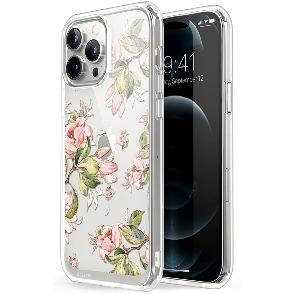 i-Blason Halo Serisi  iPhone 13 Pro Max Klf-Flower Buds Peach