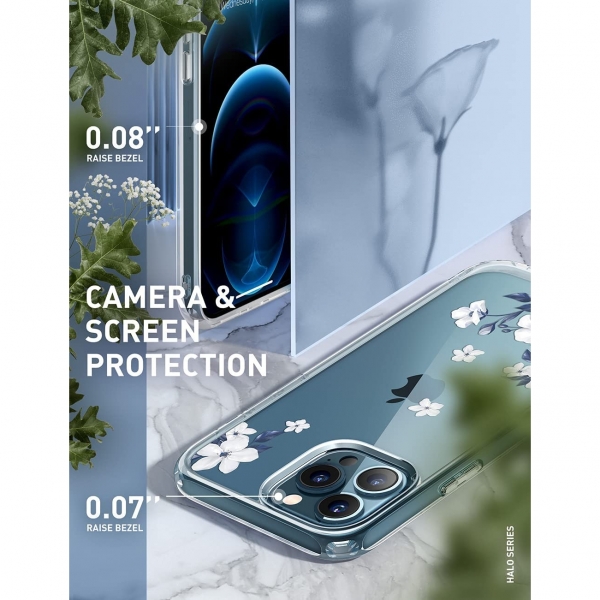 i-Blason Halo Serisi  iPhone 13 Pro Max Klf-Magnolia White