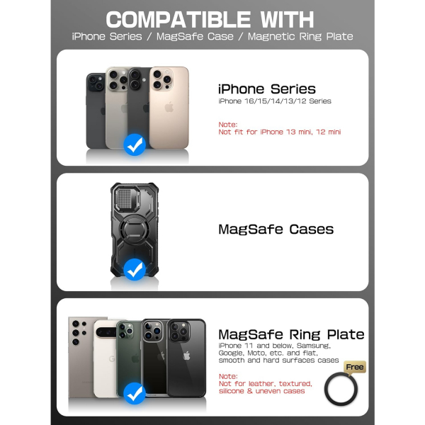 i-Blason Manyetik Czdan Telefon Stand -Silver 