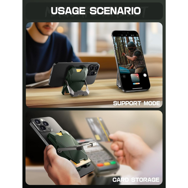 i-Blason Manyetik Czdan Telefon Stand -Green